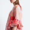 Minivestido con volantes