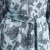 Minivestido cruzado con estampado floral