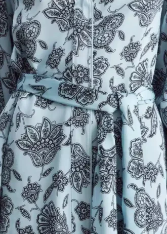Minivestido cruzado con estampado floral