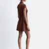 Minivestido de camisa de jacquard