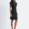 Minivestido de jersey drapeado