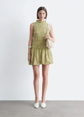 Minivestido fruncido