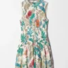Minivestido fruncido