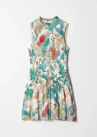 Minivestido fruncido