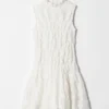 Minivestido fruncido