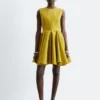 Minivestido plisado