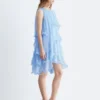Minivestido sin mangas con volantes