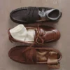 Mocasines de cuero
