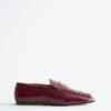Mocasines de piel con puntera cuadrada