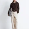 Pantalones anchos de algodón de corte holgado