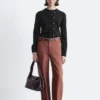 Pantalones anchos de algodón de corte holgado