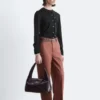 Pantalones anchos de algodón de corte holgado