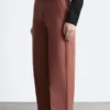 Pantalones anchos de algodón de corte holgado
