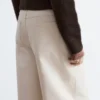 Pantalones anchos de algodón de corte holgado
