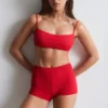 Pantalones cortos de bikini de cintura alta
