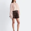 Pantalones cortos de satén de corte A