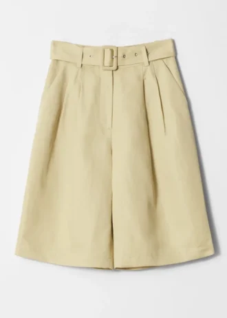 Pantalones cortos plisados