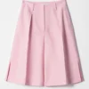 Pantalones cortos plisados