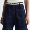 Pantalones cortos vaqueros de cintura alta