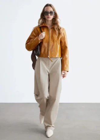 Pantalones de algodón con pliegues