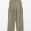 Pantalones de algodón con pliegues