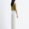 Pantalones de algodón con pliegues marcados