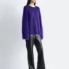 Pantalones de cuero acampanados