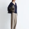 Pantalones de lana con pliegues marcados