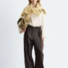 Pantalones de lana con pliegues marcados