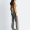 Pantalones de lana de corte recto