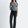 Pantalones de lana de corte recto