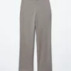 Pantalones de lana de corte recto