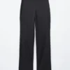 Pantalones de lana de corte recto