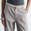 Pantalones de lana de pierna ancha
