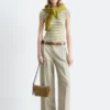 Pantalones de mezcla de algodón y lino