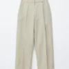 Pantalones de mezcla de algodón y lino
