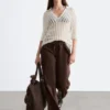 Pantalones de sarga con cordón