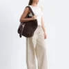 Pantalones de sarga de algodón con cordón