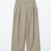 Pantalones de sastrería de mezcla de lana