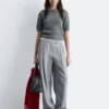 Pantalones de sastrería de mezcla de lana