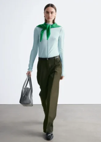 Pantalones de sastrería de mezcla de lana