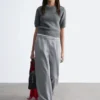 Pantalones de sastrería de mezcla de lana