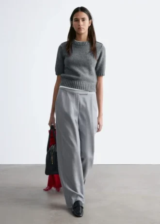 Pantalones de sastrería de mezcla de lana