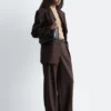 Pantalones de sastrería de mezcla de lana