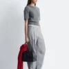 Pantalones de sastrería de mezcla de lana