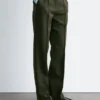 Pantalones de sastrería de mezcla de lana