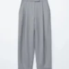 Pantalones de sastrería de mezcla de lana