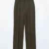 Pantalones de sastrería de mezcla de lana