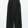 Pantalones de sastrería de mezcla de lana