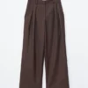 Pantalones de sastrería de mezcla de lana
